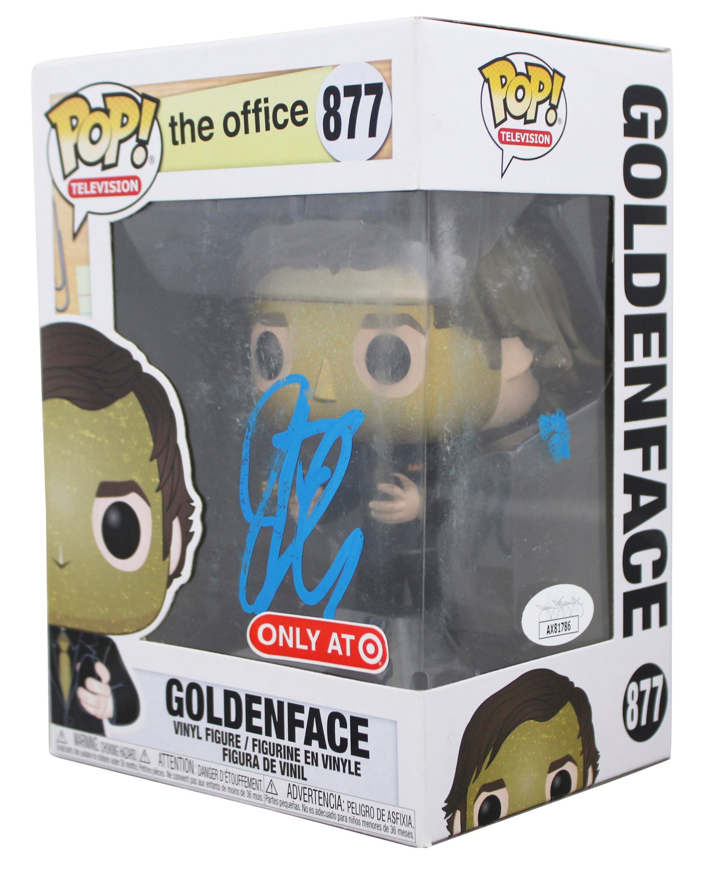 John Krasinski The Office Signed Goldenface #877 Funko Pop Figure JSA #AX81786