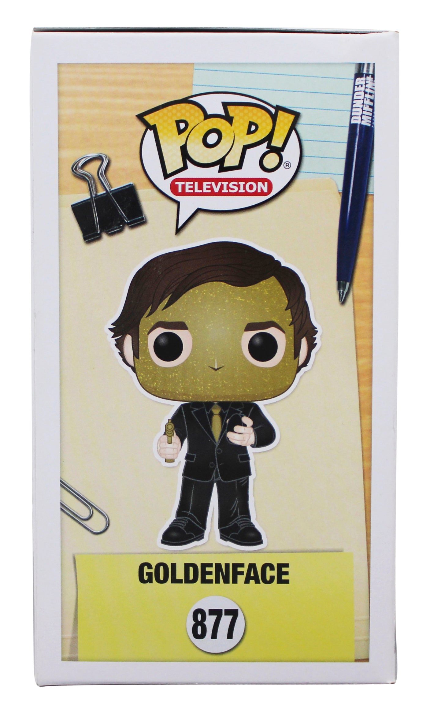 John Krasinski The Office Signed Goldenface #877 Funko Pop Figure JSA #AX81786