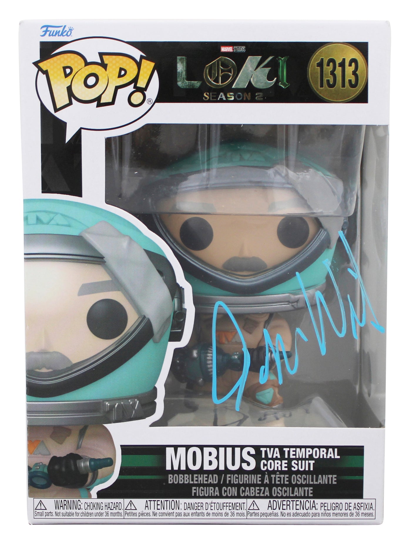 Owen Wilson Loki Signed Mobius #1313 Funko Pop Vinyl Figure BAS #BR26379