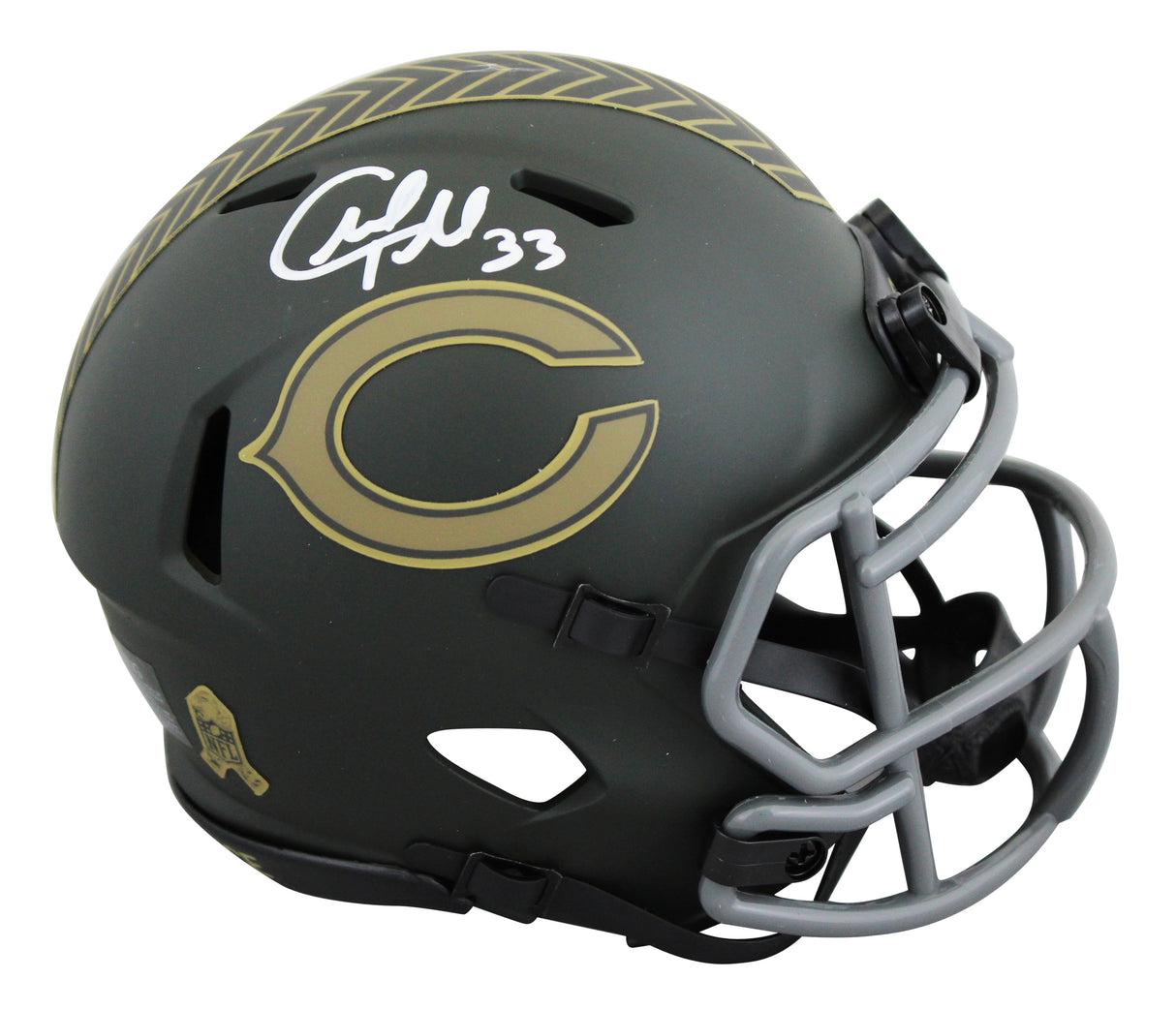Bears Charles Tillman Signed Salute to Service IV Speed Mini Helmet JSA Witness