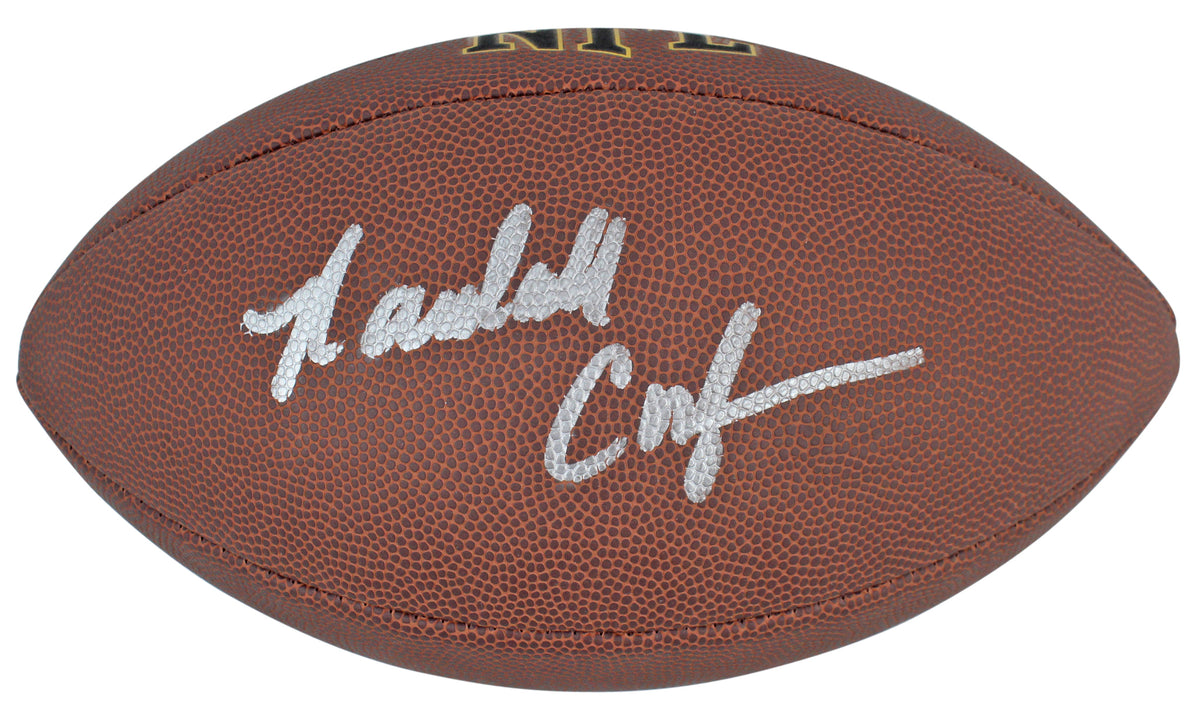 Eagles Randall Cunningham Signed Wilson Super Grip Nfl Football w/ Case BAS Wit