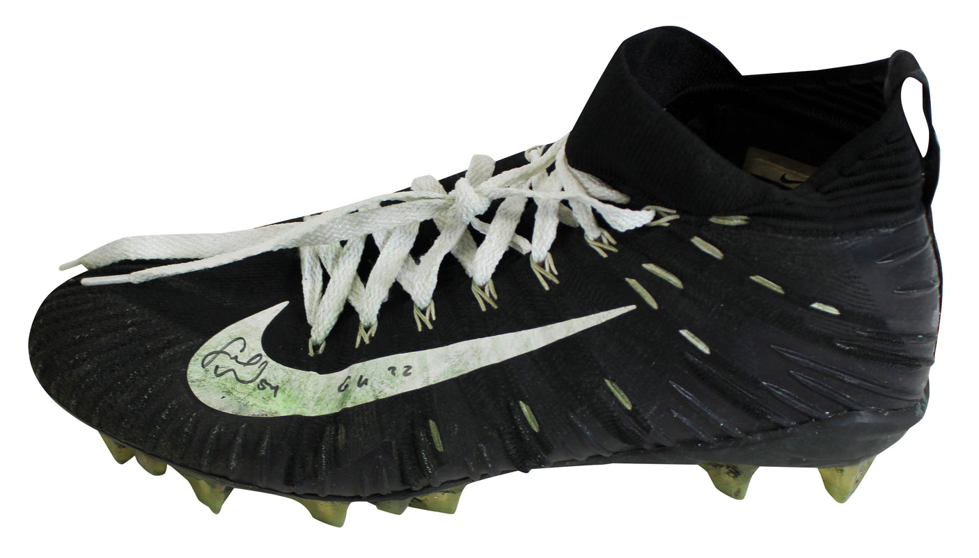 49ers Fred Warner "GU 22" Signed Game Worn Size 12 Nike Alpha Menace Cleats BAS