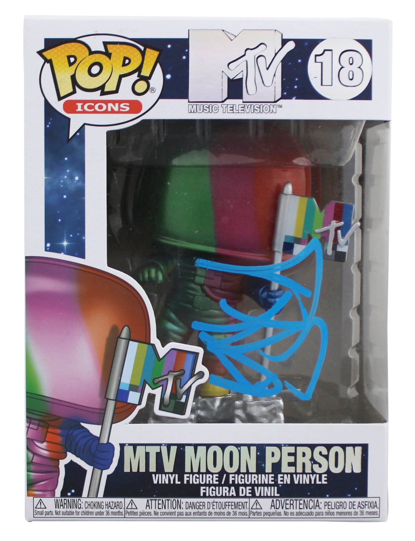 Sia Authentic Signed MTV Moon Person #18 Funko Pop Vinyl Figure JSA #AN79564