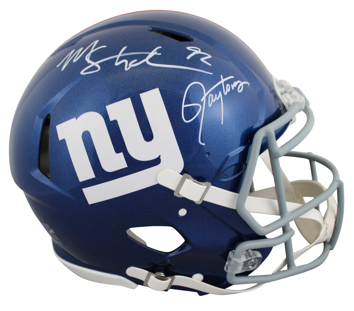 Giants Lawrence Taylor & Michael Strahan Signed F/S Speed Proline Helmet BAS Wit