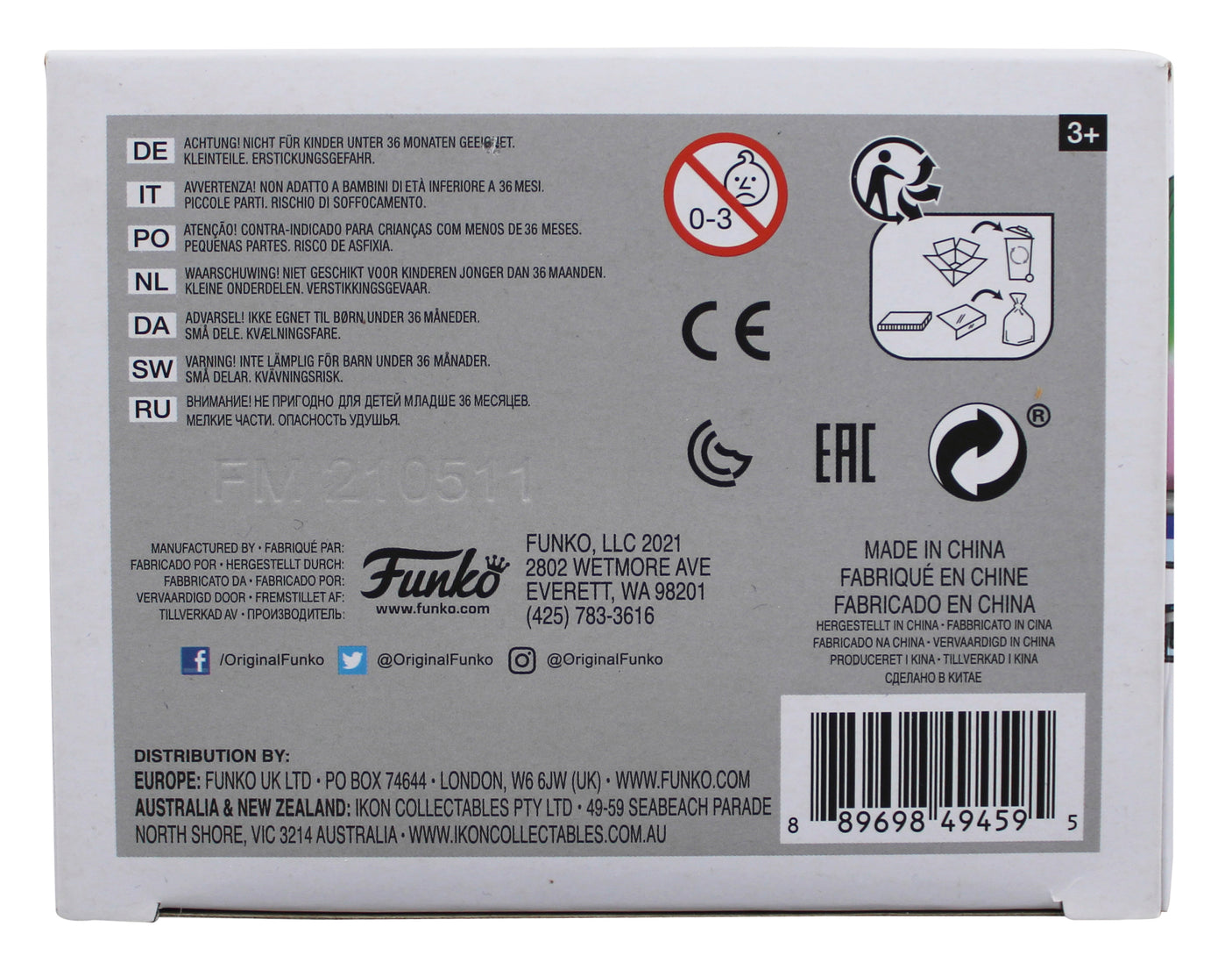 Sia Authentic Signed MTV Moon Person #18 Funko Pop Vinyl Figure JSA #AN79564