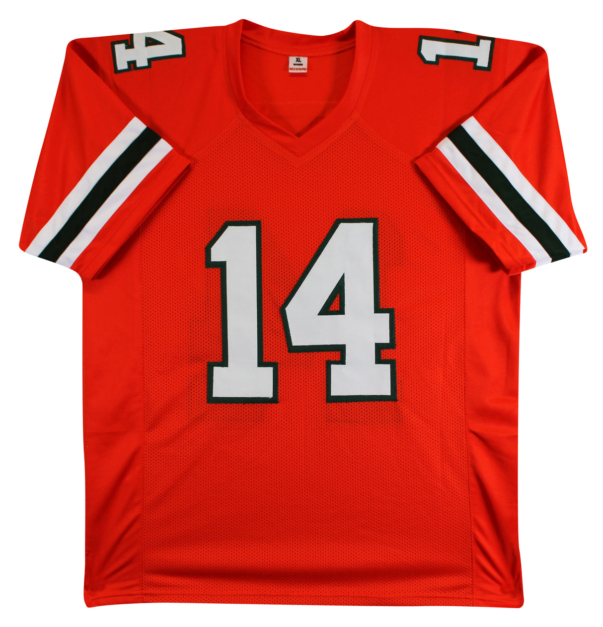 Miami Vinny Testaverde Authentic Signed Orange Pro Style Jersey JSA Witness