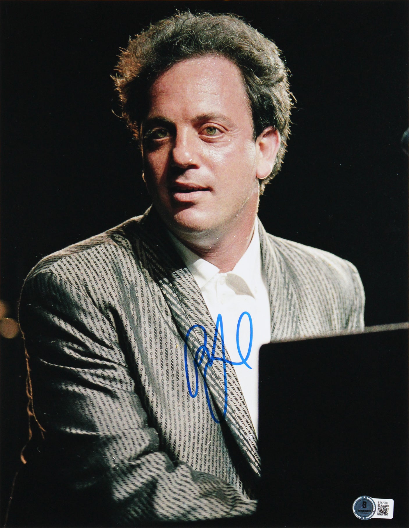 Billy Joel Authentic Signed 11x14 Framed Vertical Piano Man Photo BAS #BT67703