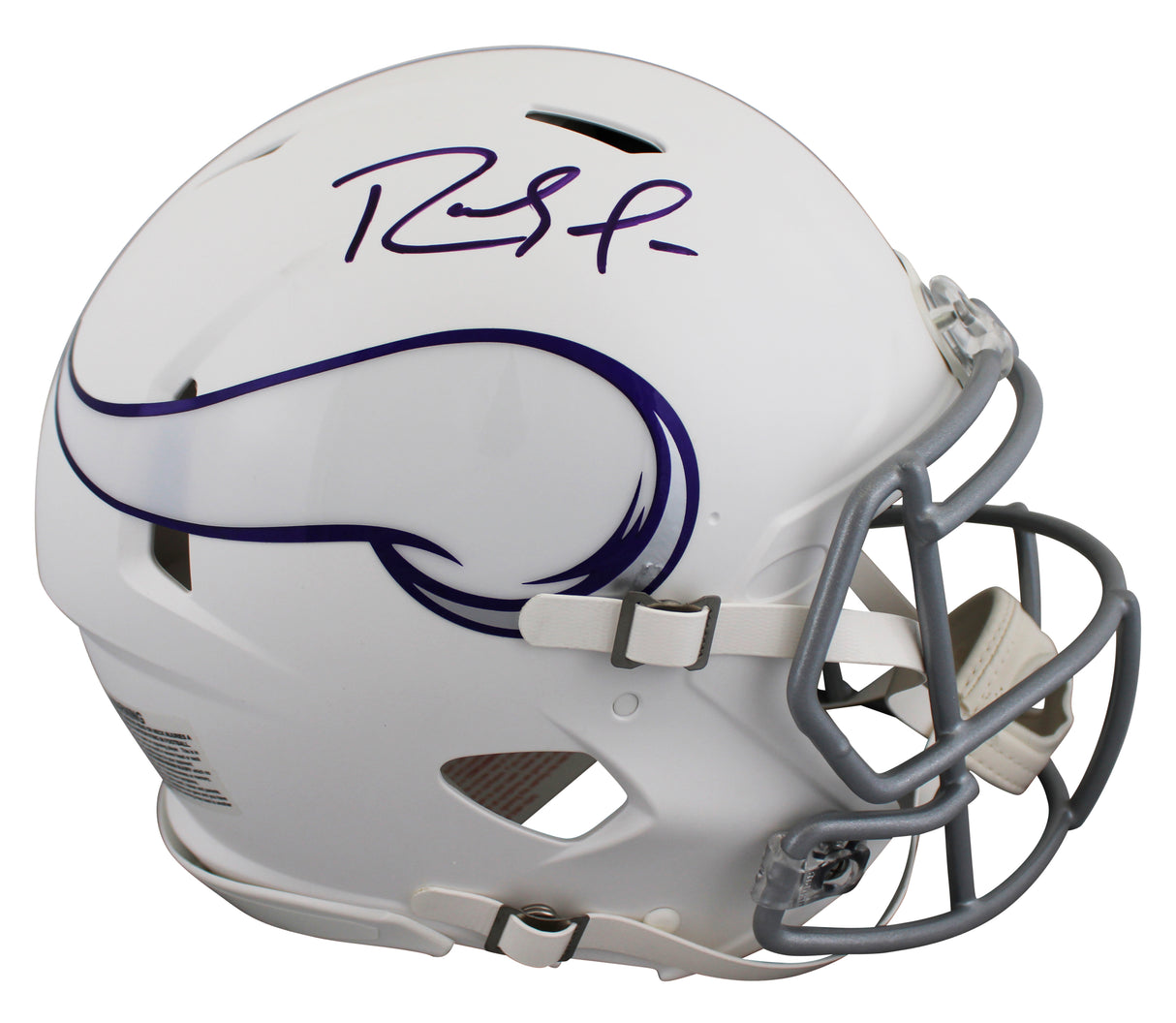 Vikings Randy Moss Signed 2024 On-Field Alt Full Size Speed Proline Helmet BAS W