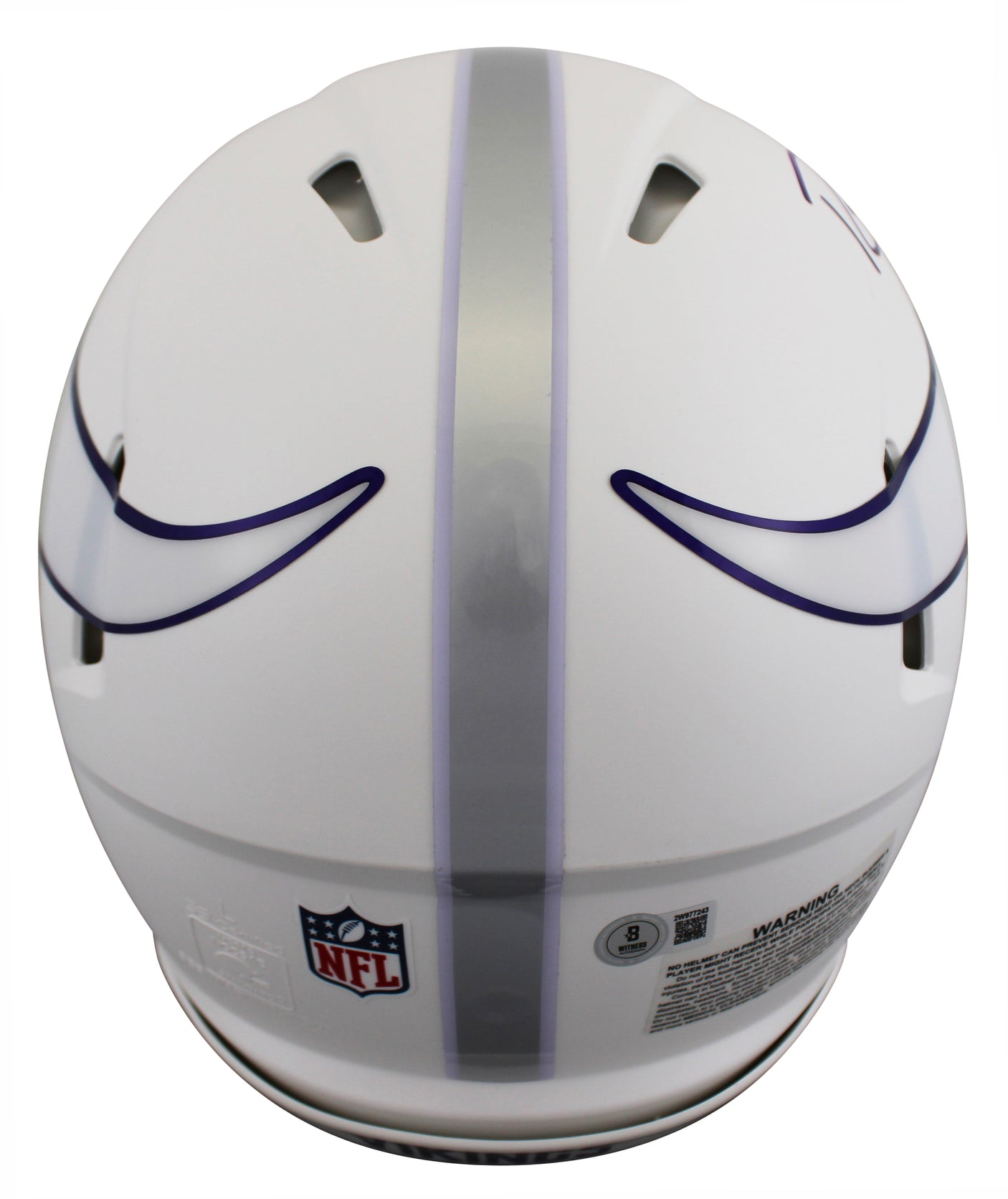 Vikings Randy Moss Signed 2024 On-Field Alt F/S Speed Proline Helmet W/ Case BAS