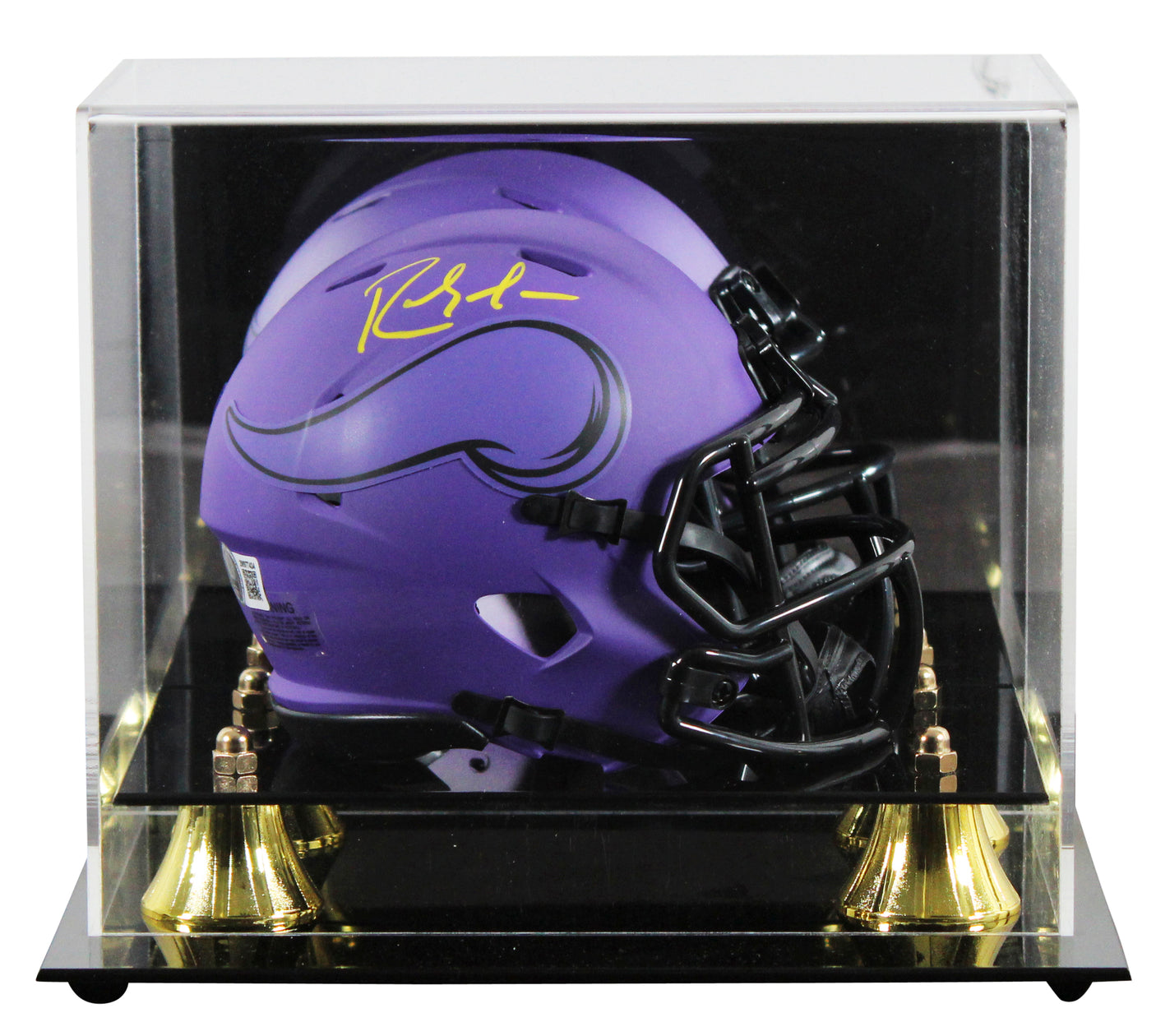 Vikings Randy Moss Authentic Signed Rave Speed Mini Helmet W/ Case BAS Witnessed
