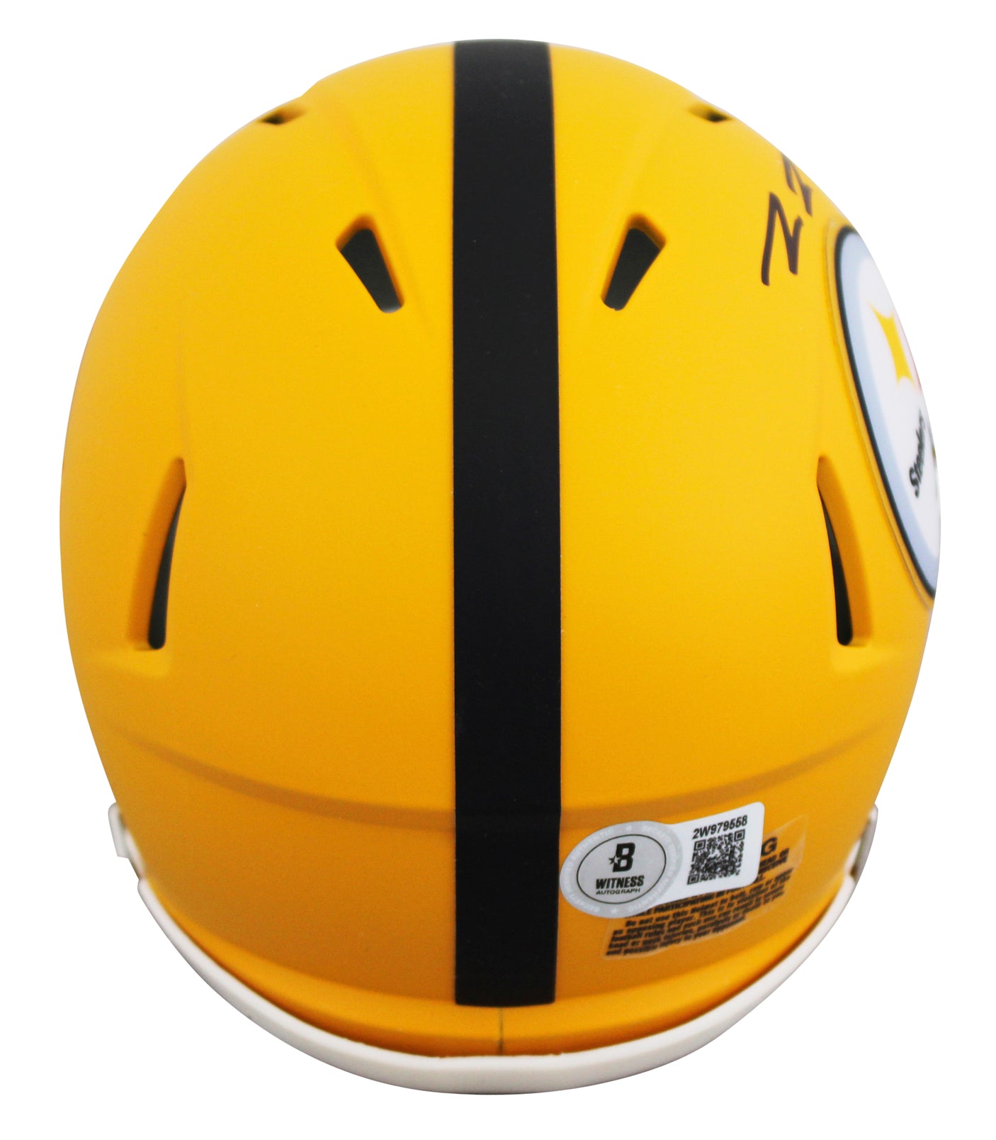 Steelers Pat Freiermuth Signed 2025 On-Field Alt Speed Mini Helmet BAS Witnessed