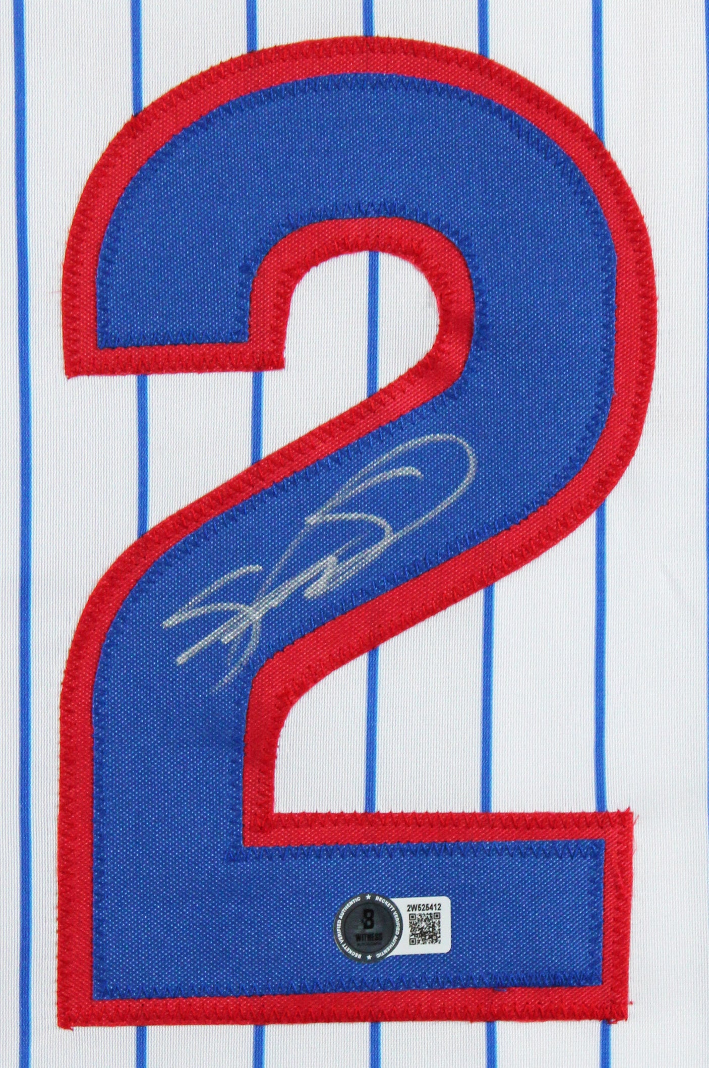 Sammy Sosa Authentic Signed White Pinstripe Pro Style Framed Jersey BAS Witness