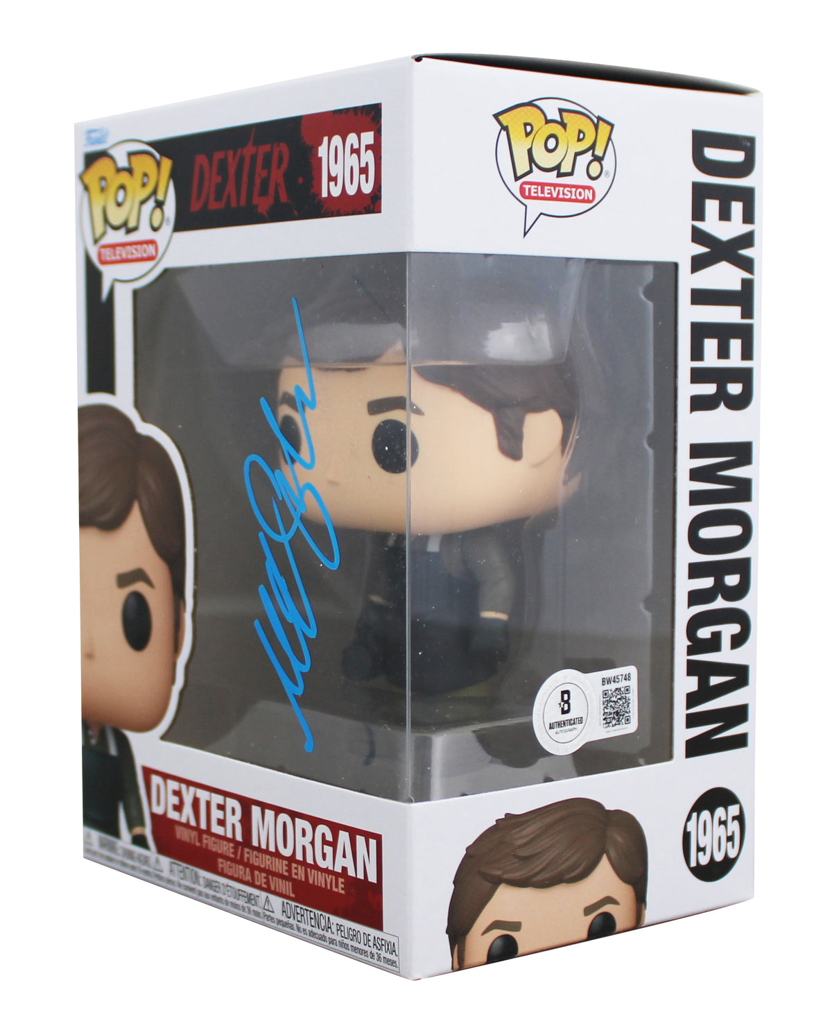 Michael C. Hall Dexter Signed Dexter Morgan #1965 Funko Pop Vinyl Figure BAS
