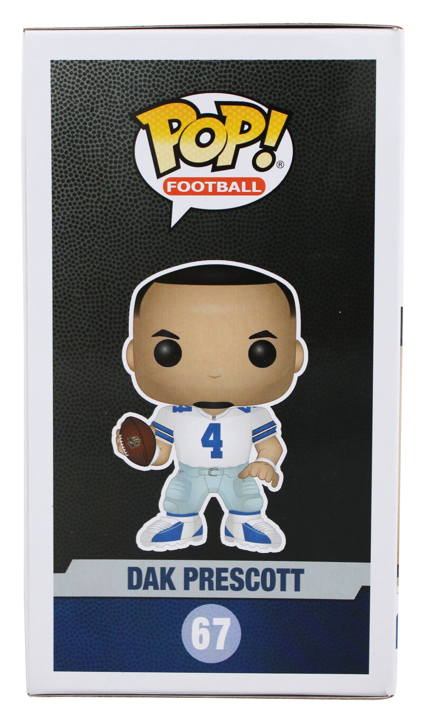 Cowboys Dak Prescott Authentic Signed #67 Funko Pop Vinyl Figure BAS Witnessed