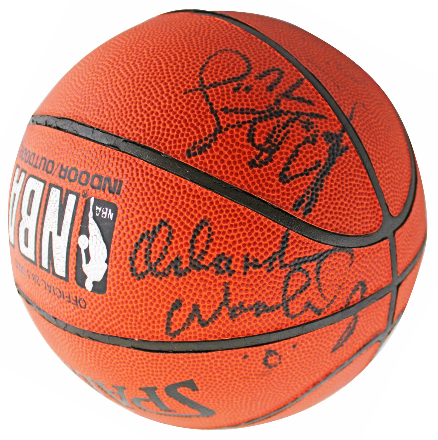 1993-94 76ers (11) Malone, Woolridge, Hornacek Signed Basketball BAS #AE13996