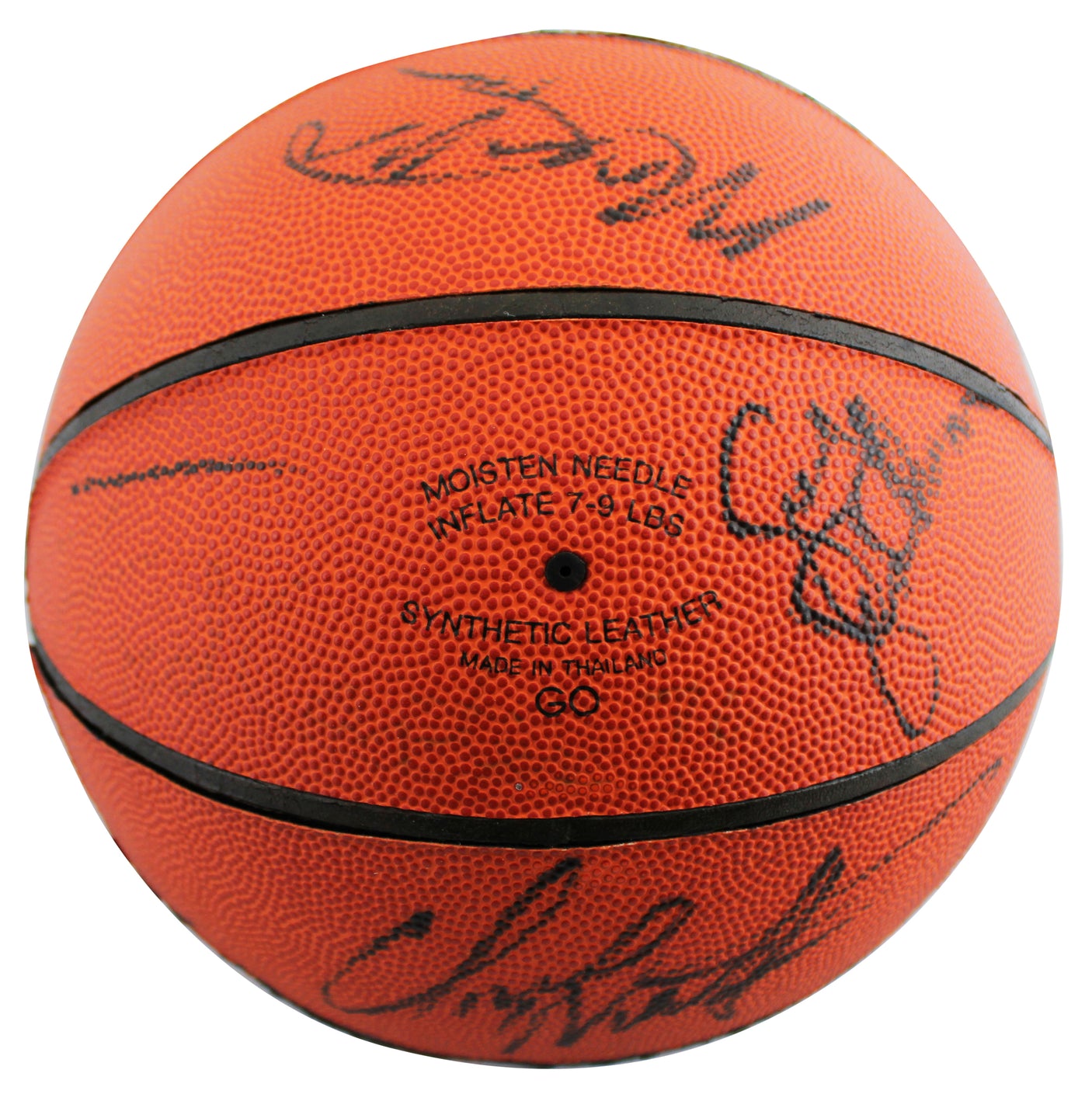 1993-94 76ers (11) Malone, Woolridge, Hornacek Signed Basketball BAS #AE13996