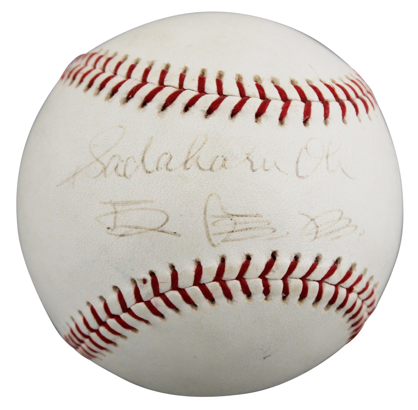 Sadaharu Oh Authentic 2x Signed English & Japanese Baseball BAS #AE13972