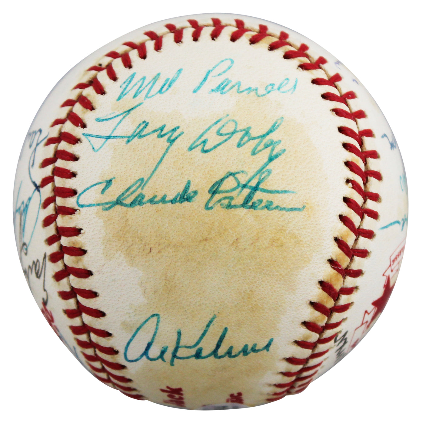 1982 Cracker Jacks (19) Maris, Robinson, Killebrew Signed Baseball BAS #A61784