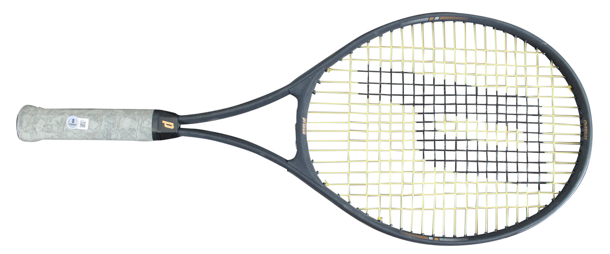 Bobby Riggs 2x Signed Match Used Penn Prince Pro Oversize Racket & Cover BAS