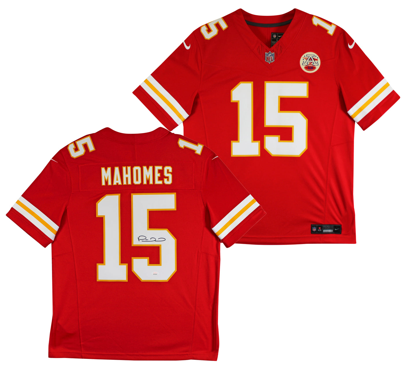 Chiefs Patrick Mahomes Authentic Signed Red Nike Limited Jersey JSA Witness