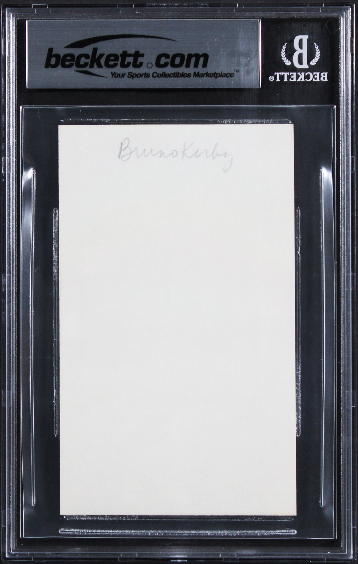 Bruno Kirby City Slickers Authentic Signed 3x5 Index Card BAS Slabbed 2