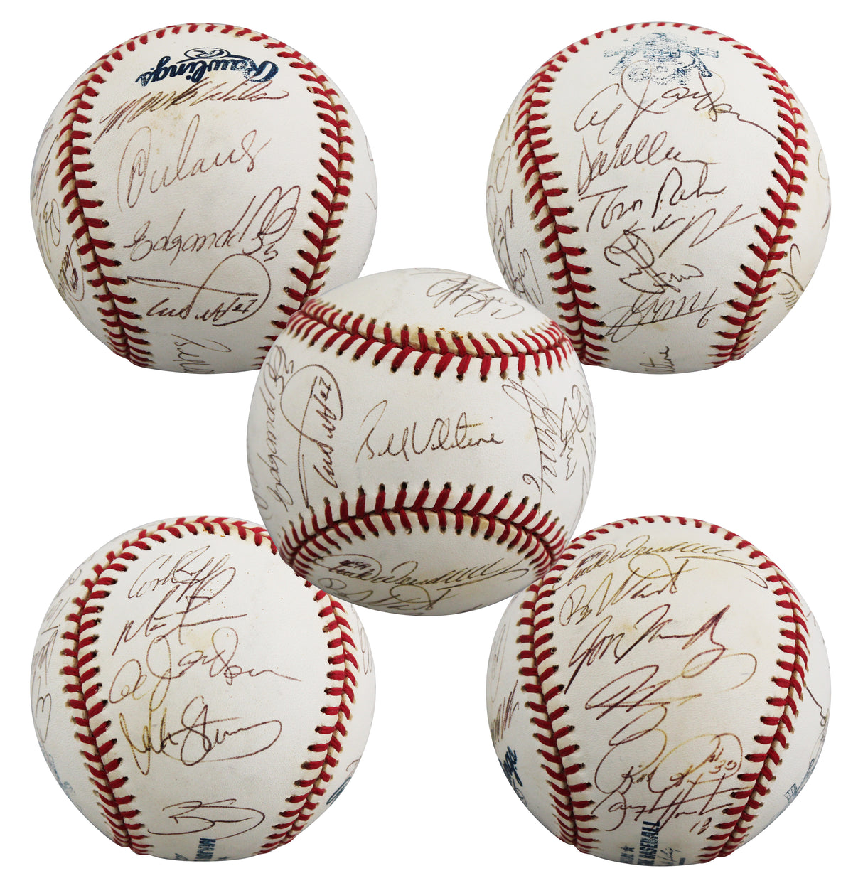 2000 Mets (20) Valentine, Piazza, Ventura Signed ONL Baseball BAS #AG007241