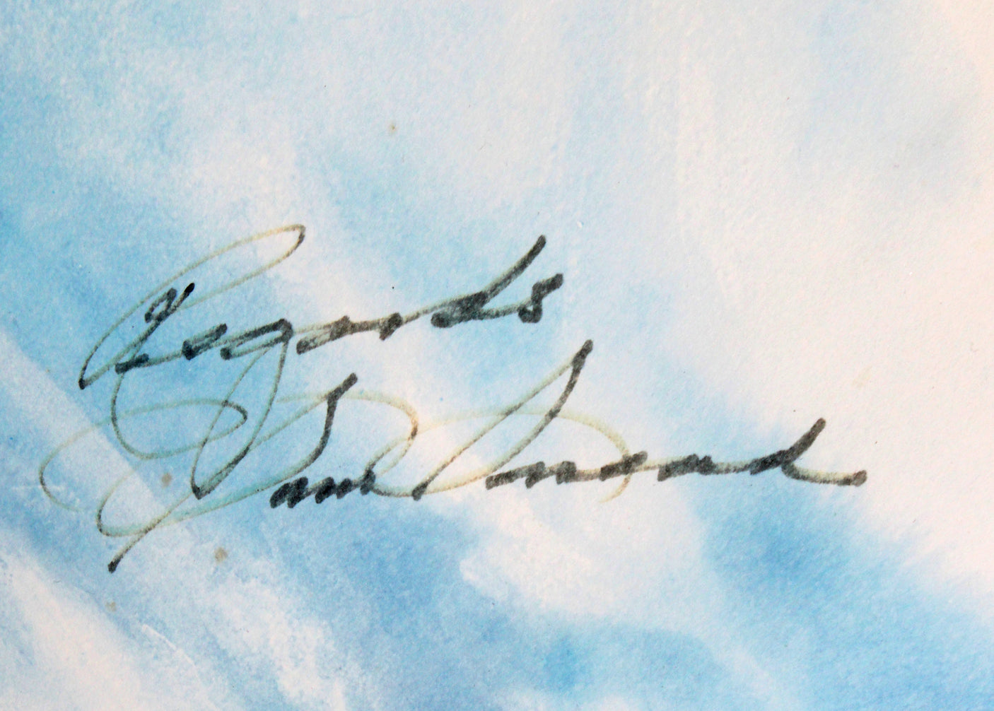 Sam Snead & Ann Manry Kenyon Authentic Signed 18x22 Lithograph BAS #AE64001