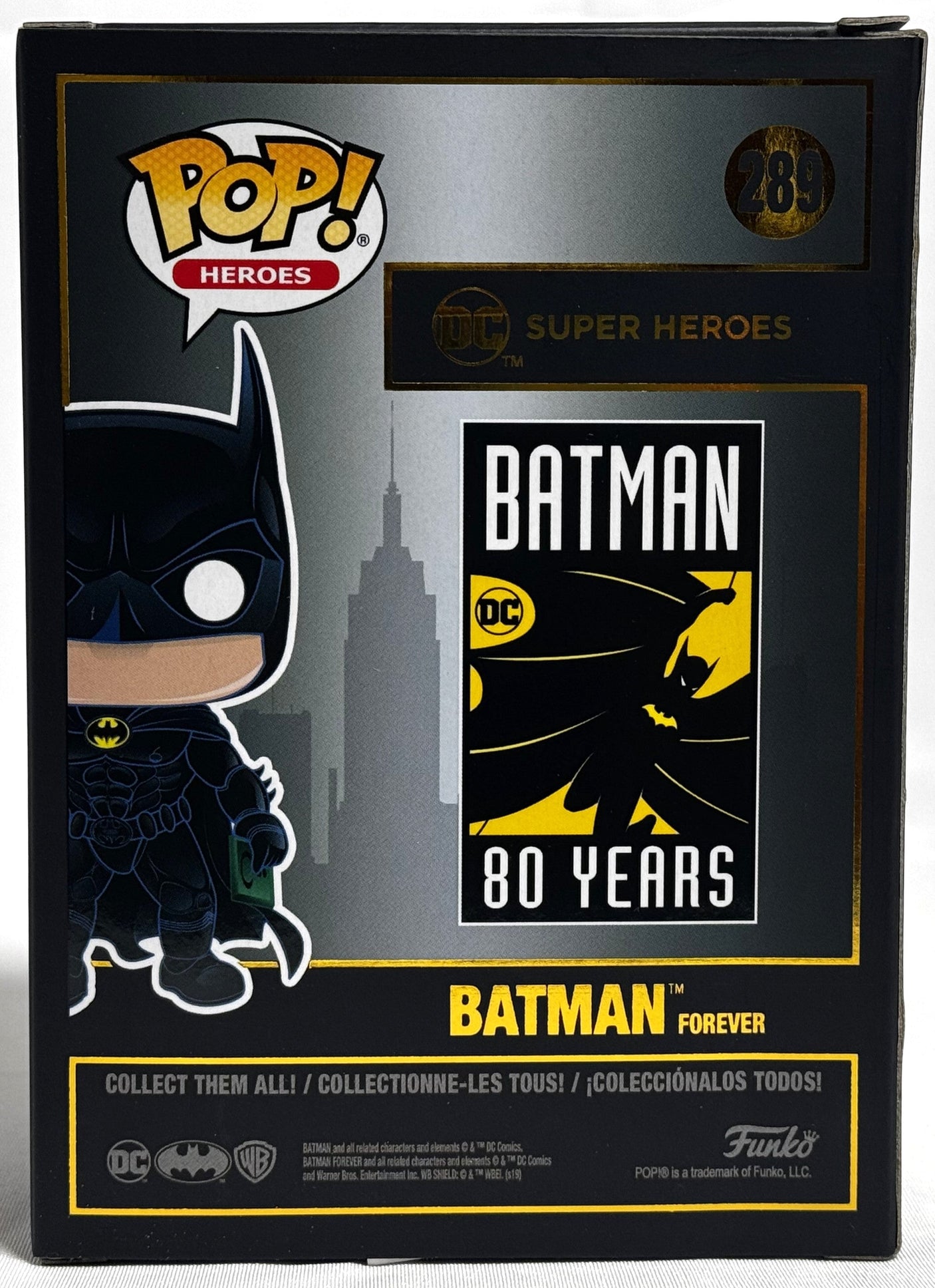 Val Kilmer Autographed Batman Funko Pop Figurine #289- JSA *Green