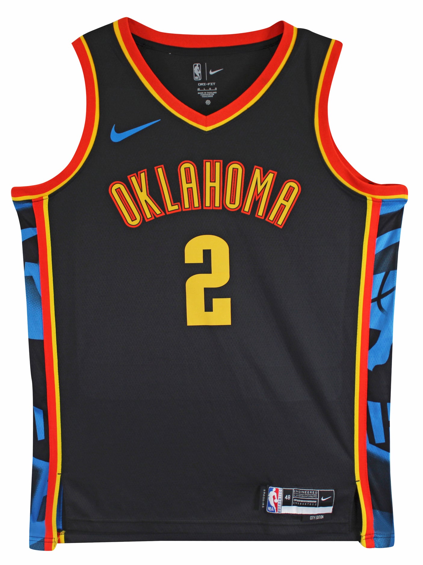 Thunder Shai Gilgeous-Alexander Signed Black Nike Swingman Jersey JSA #CE51910