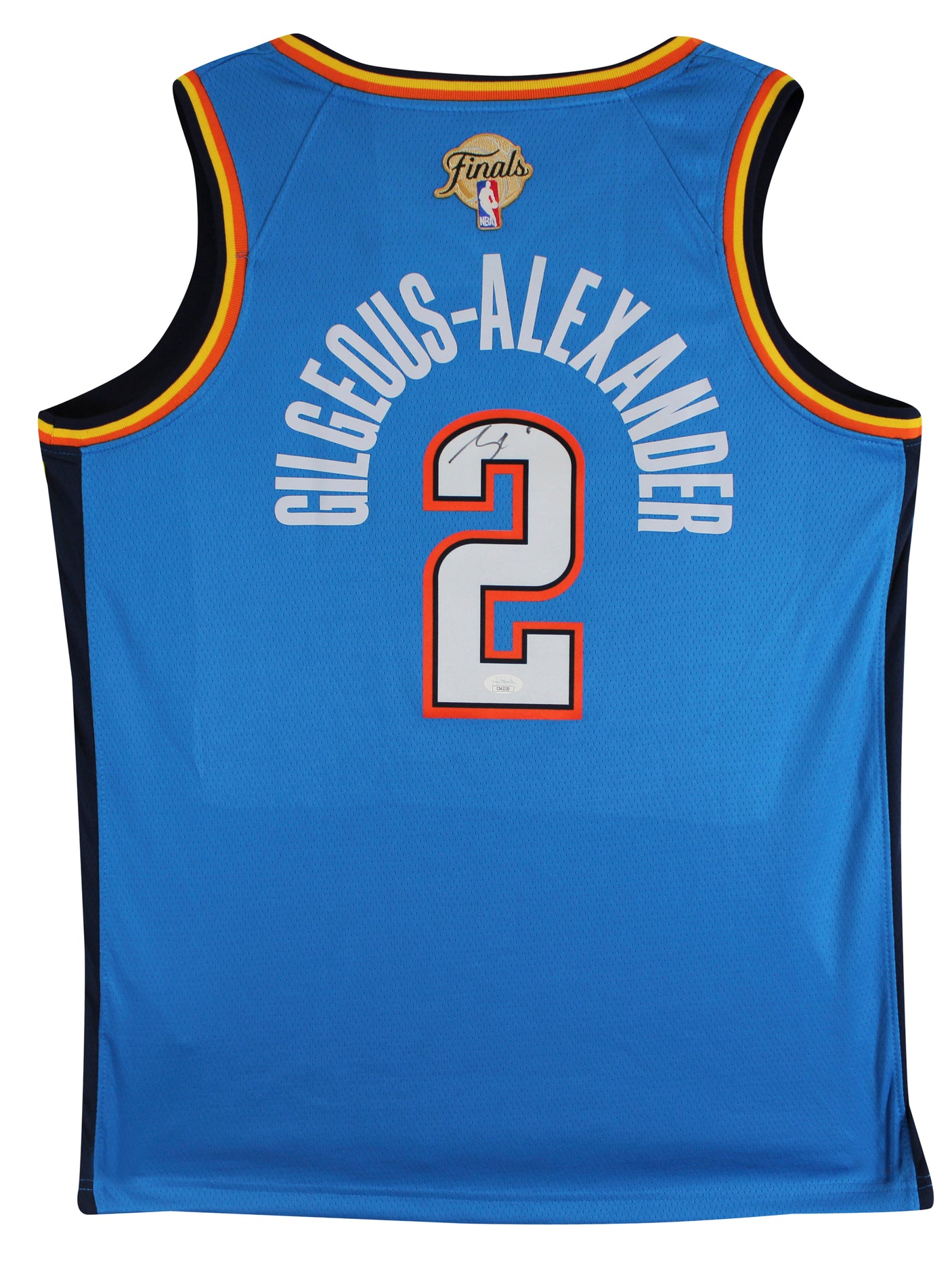 Thunder Shai Gilgeous-Alexander Signed Blue Nike Icon Ed. Jersey JSA #CD42320