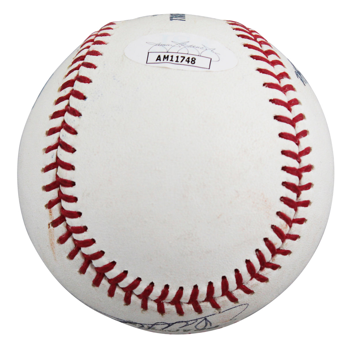 Rangers Ezequiel Duran Signed Practice Used Manfred OML Baseball JSA #AM11748