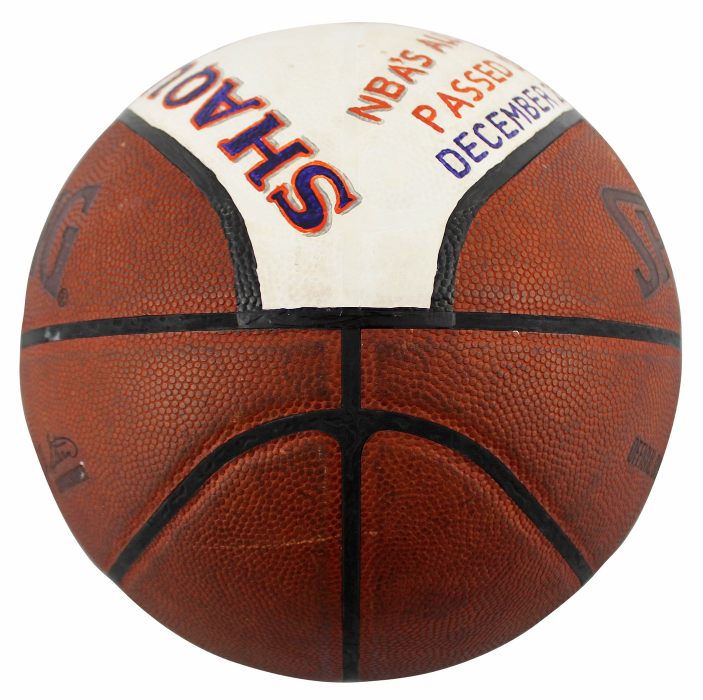 Shaquille O'Neal Game Used Basketball Reaching 9th On NBA Career Scoring List