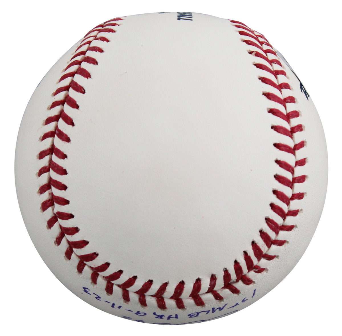 Rangers Evan Carter "1st MLB HR" Signed Manfred OML Baseball BAS Wit #W871401