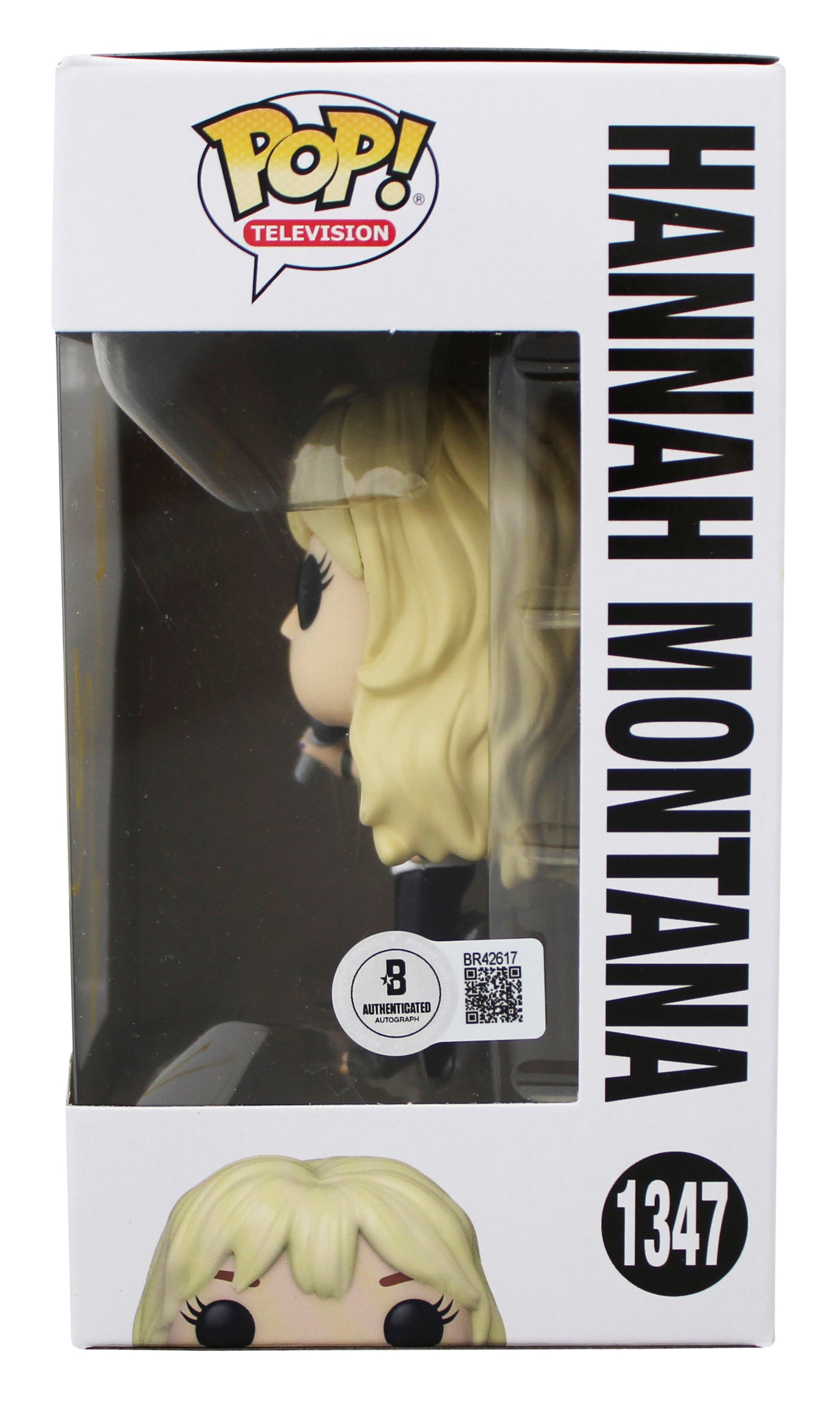 Miley Cyrus Signed Hannah Montana #1347 Funko Pop Vinyl Figure BAS #BR42617