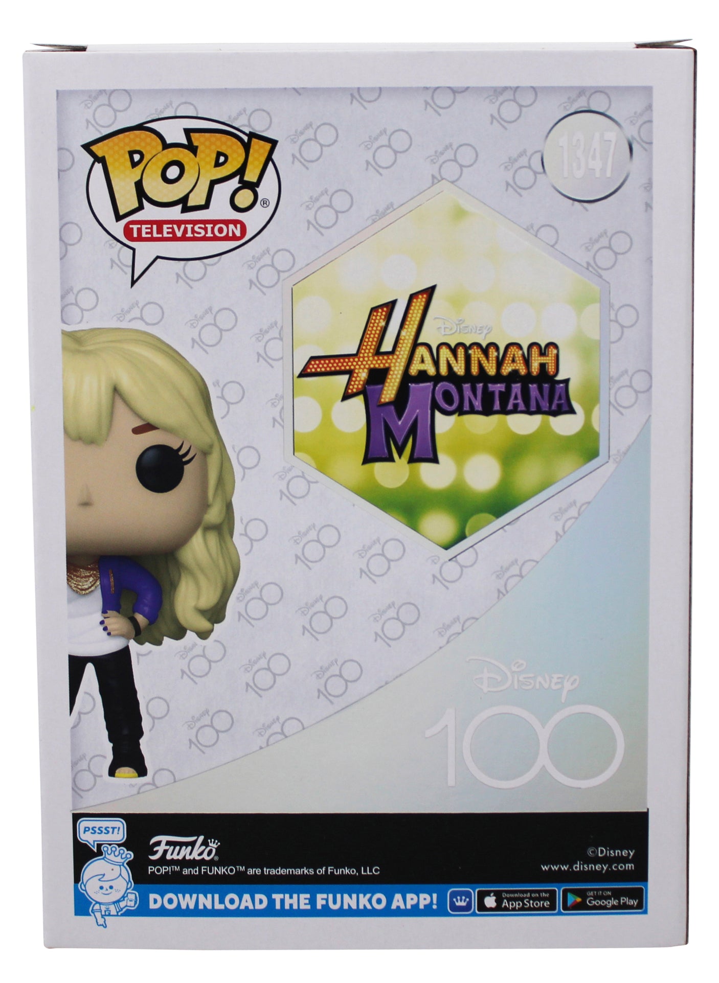 Miley Cyrus Signed Hannah Montana #1347 Funko Pop Vinyl Figure BAS #BR42617