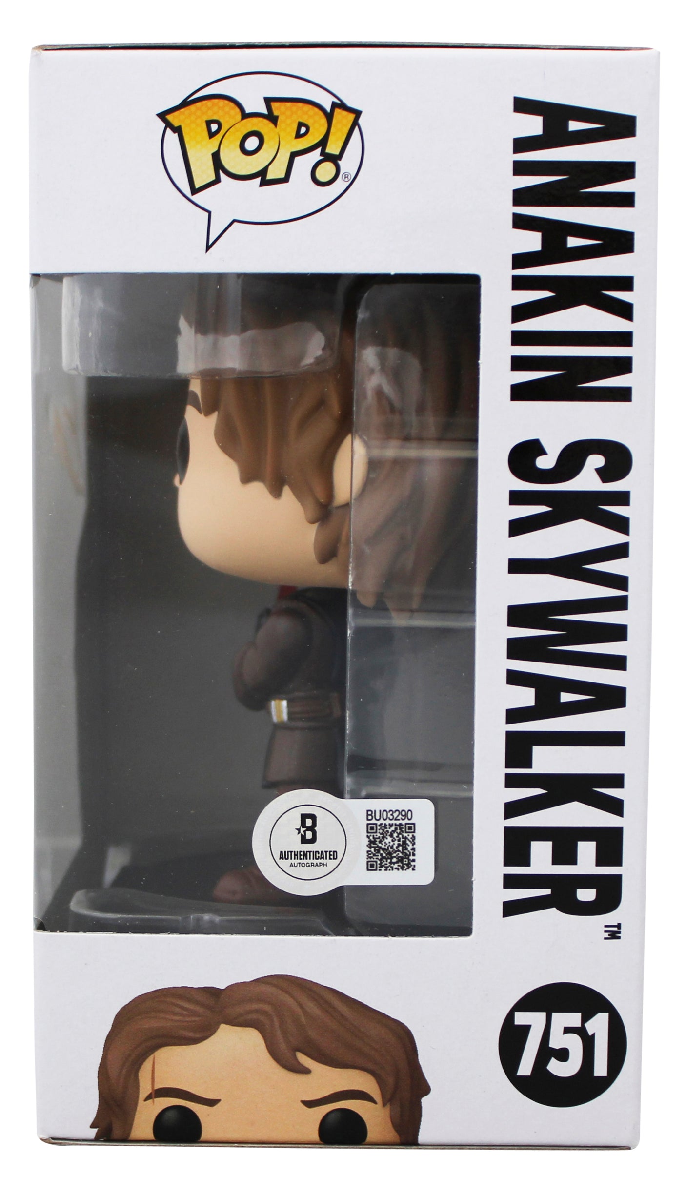 Hayden Christiansen Signed Anakin Skywalker #751 Funko Pop Vinyl Figure BAS