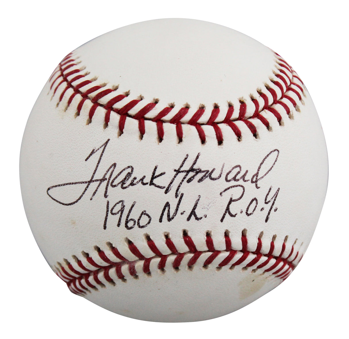 Rangers Frank Howard "1960 NL ROY" Signed Allen Selig OML Baseball BAS #BY101125