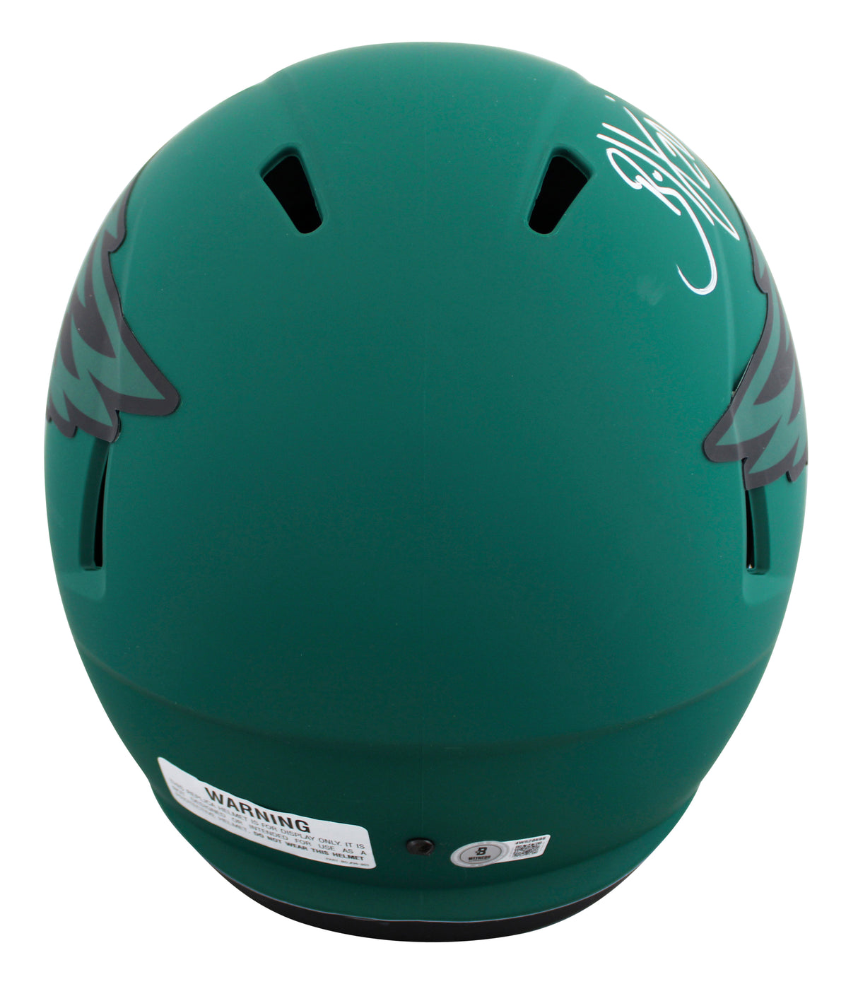 Eagles Brian Dawkins Signed Rave Full Size Speed Rep Helmet BAS Witnessed