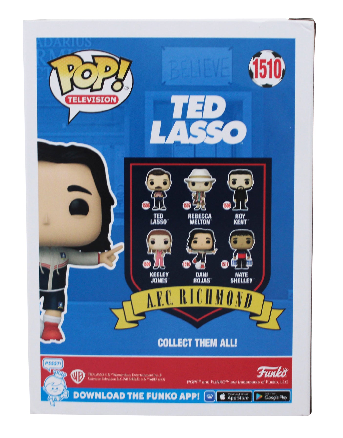 Cristo Fernandez Ted Lasso Signed Dani Rojas #1510 Funko Pop Vinyl Figure BAS