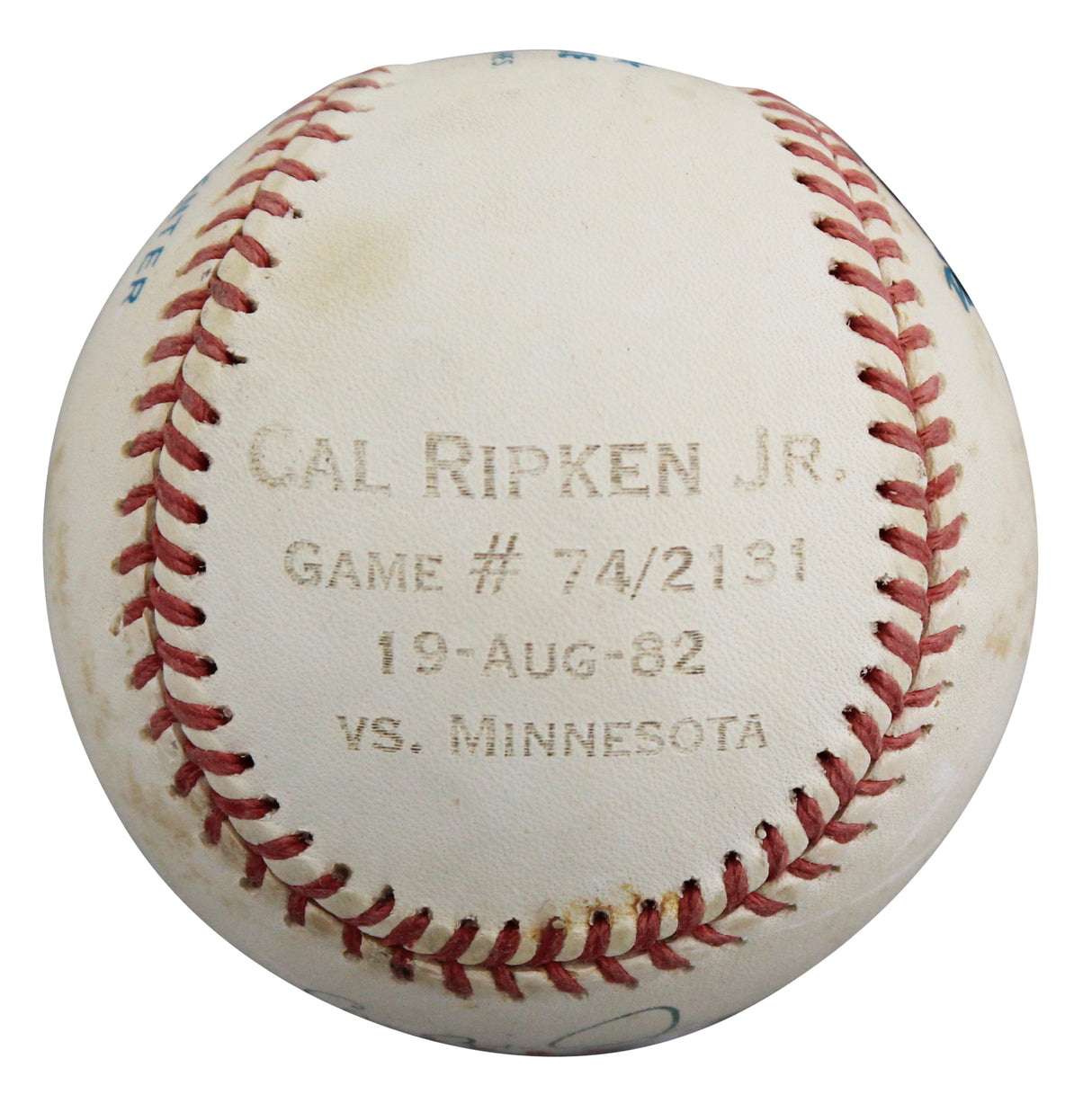 Orioles Cal Ripken Jr. Authentic Signed Bobby Brown OAL Baseball BAS #BY101127