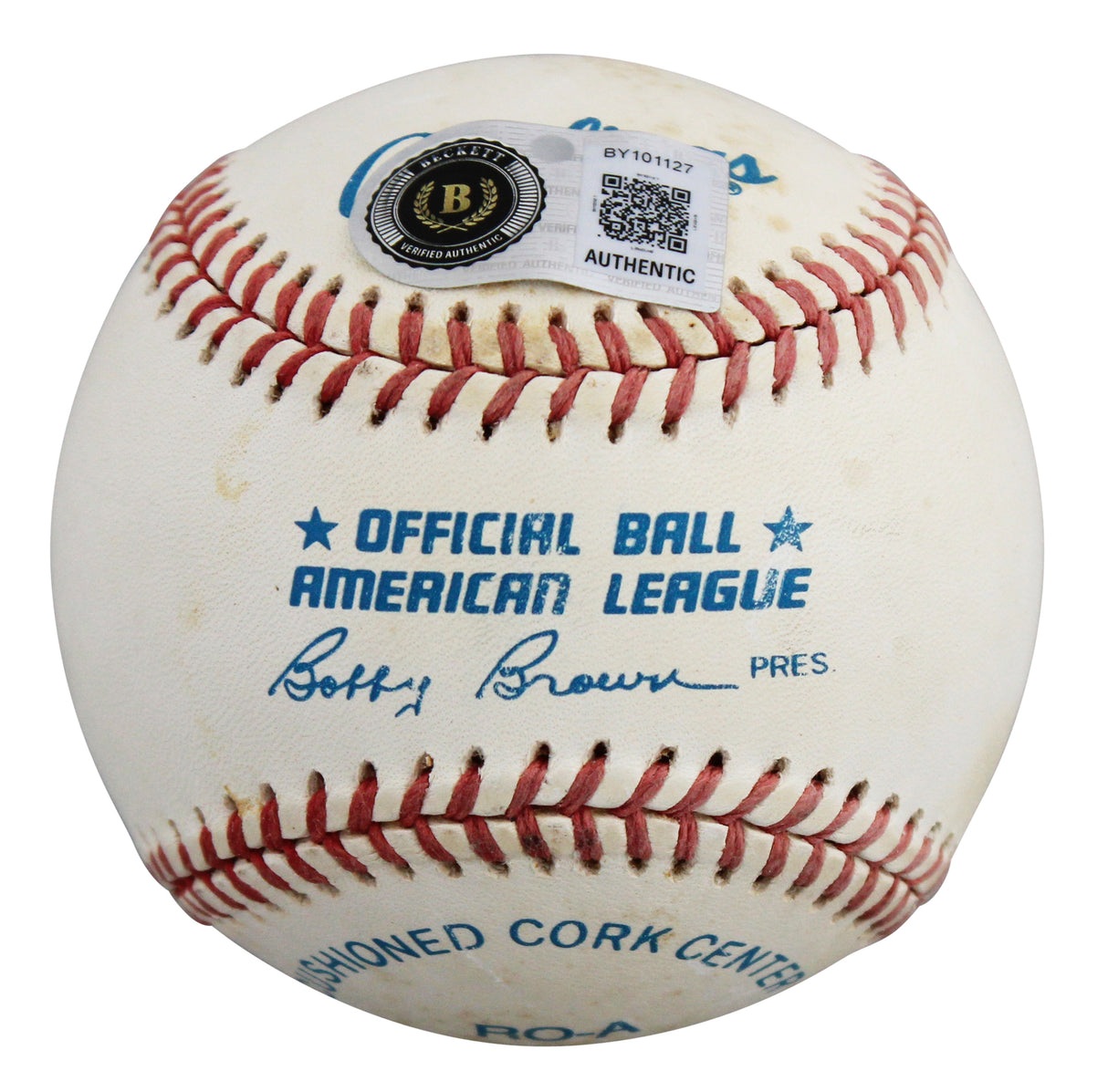 Orioles Cal Ripken Jr. Authentic Signed Bobby Brown OAL Baseball BAS #BY101127