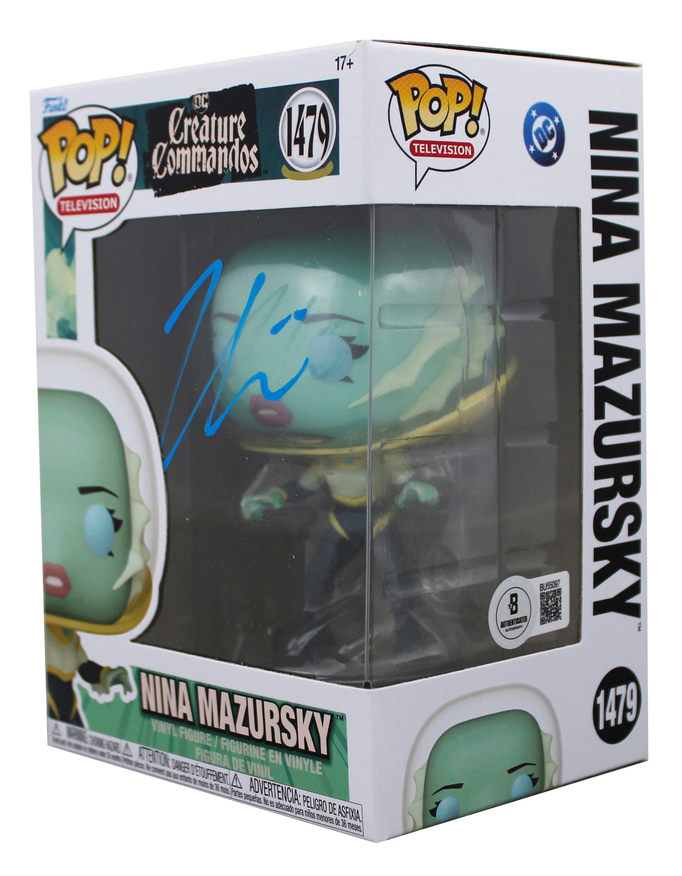 Zoe Chao Signed DC Creature Commandos Nina Mazursky Funko Pop Vinyl Figure BAS