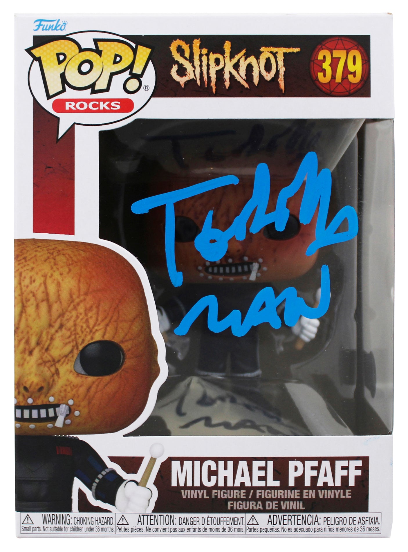 Michael Pfaff Authentic Signed Slipknot #379 Funko Pop Vinyl Figure BAS #BU55084