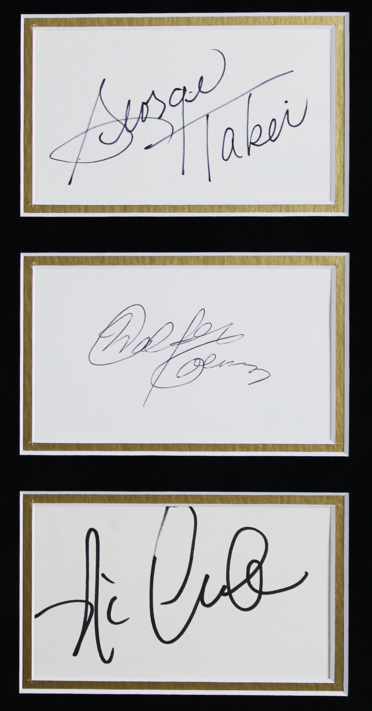 Star Trek (4) Shatner, Takei Koenig & Nichols Signed Frame Display BAS #AG010191