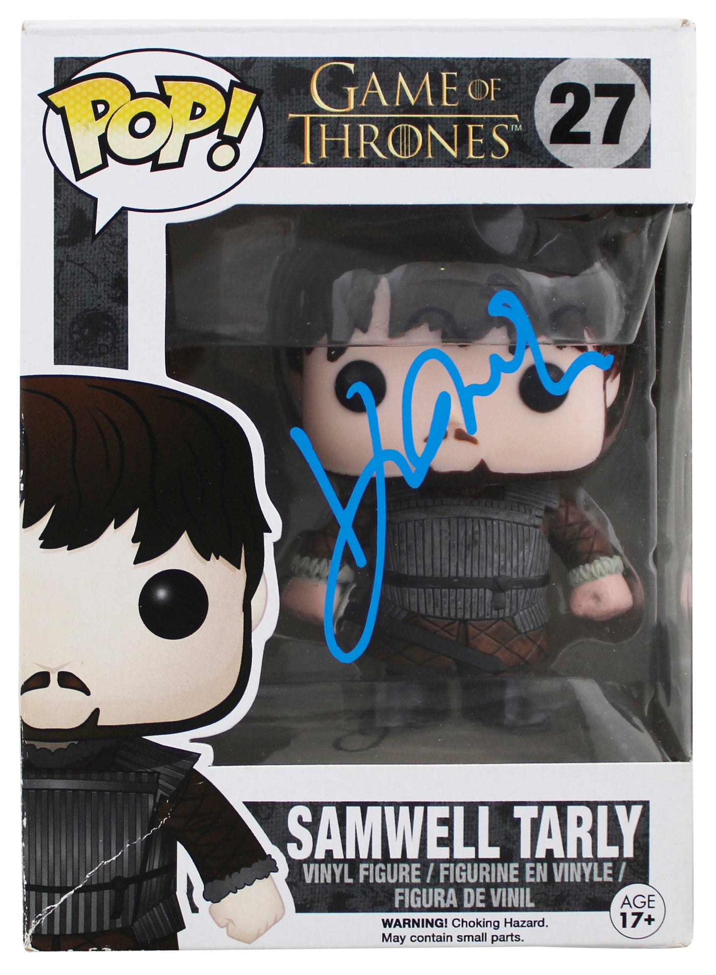 John Bradley-West Game of Thrones Signed #27 Funko Pop Vinyl Figure BAS #BU55074