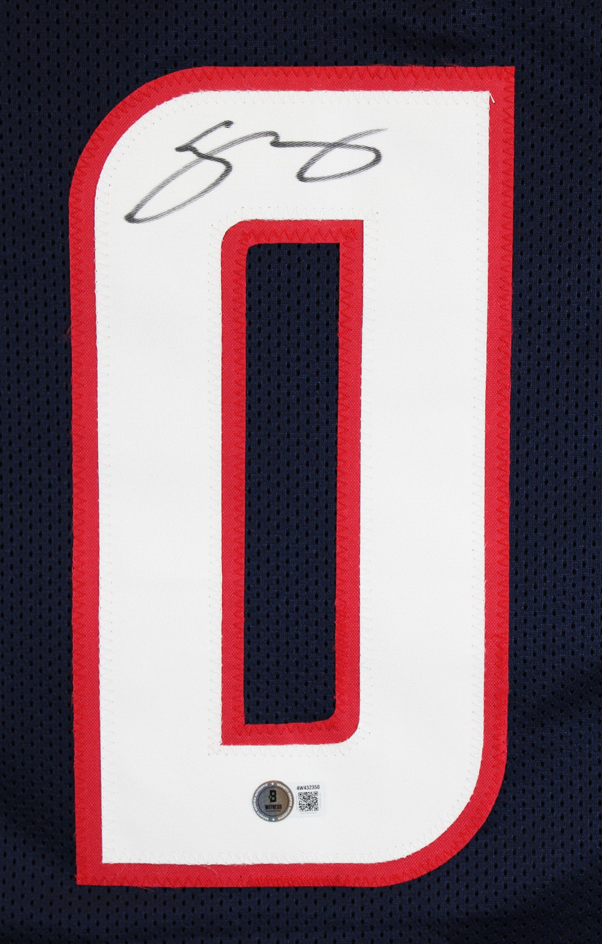 Azeez Al-Shaair Authentic Signed Navy Pro Style Jersey Autographed BAS Witnessed
