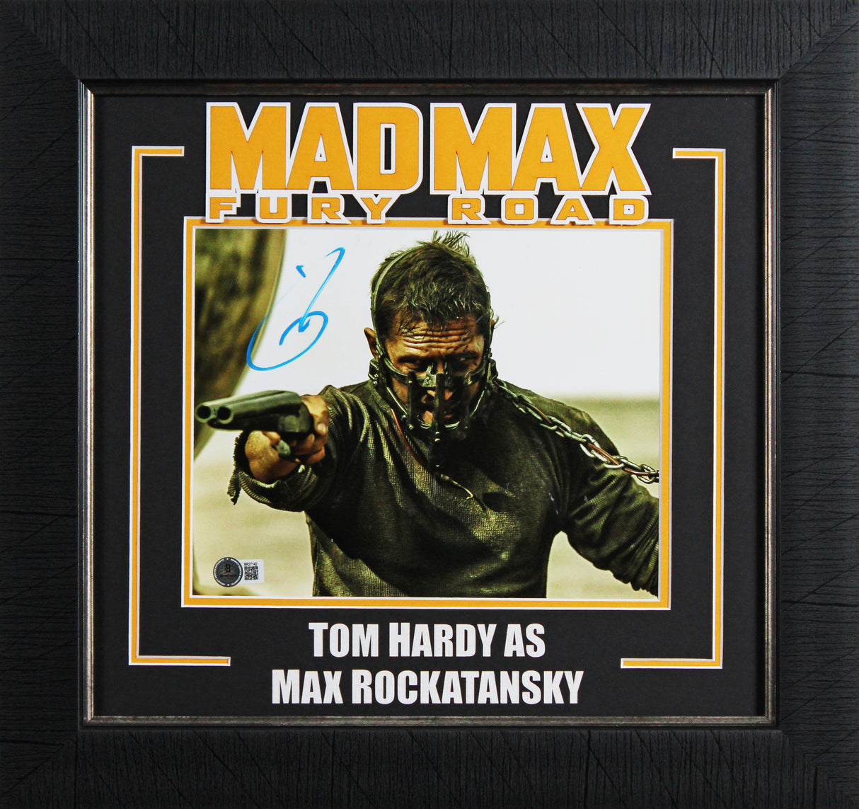 Tom Hardy Mad Max: Fury Road Authentic Signed 8x10 Framed Photo BAS #BR27142