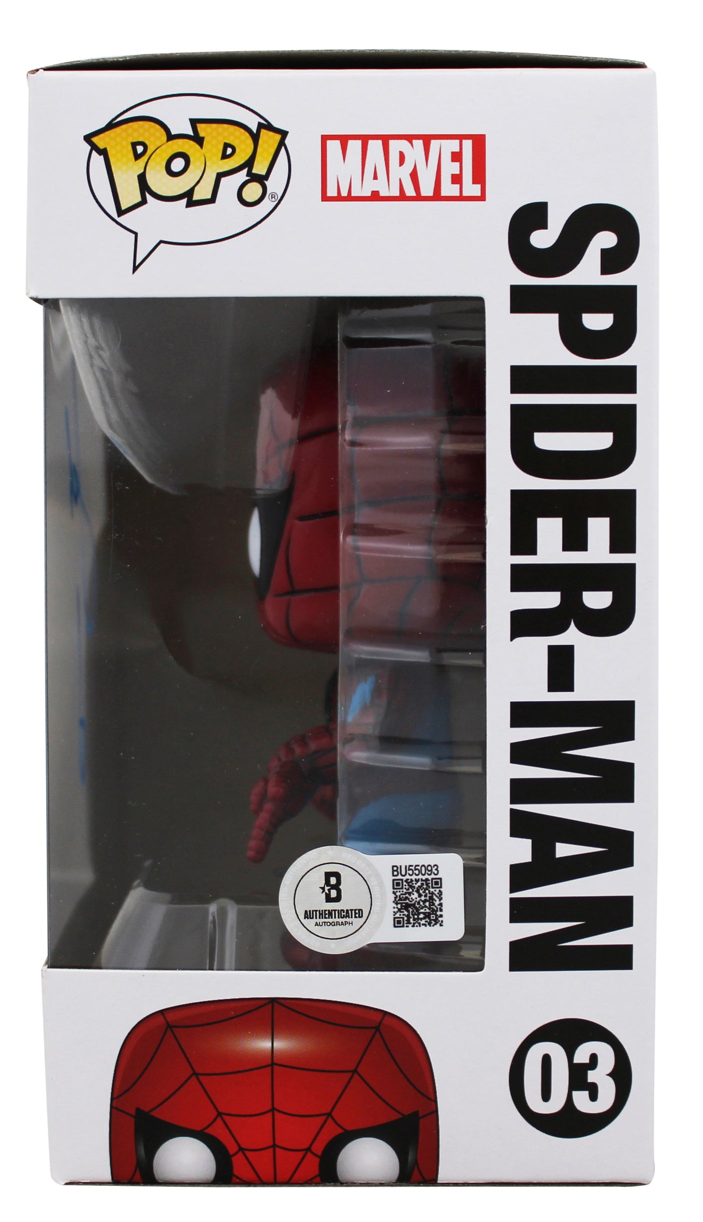 Jake Johnson Signed Marvel Spider-Man #3 Funko Pop Vinyl Figure BAS #BU55093