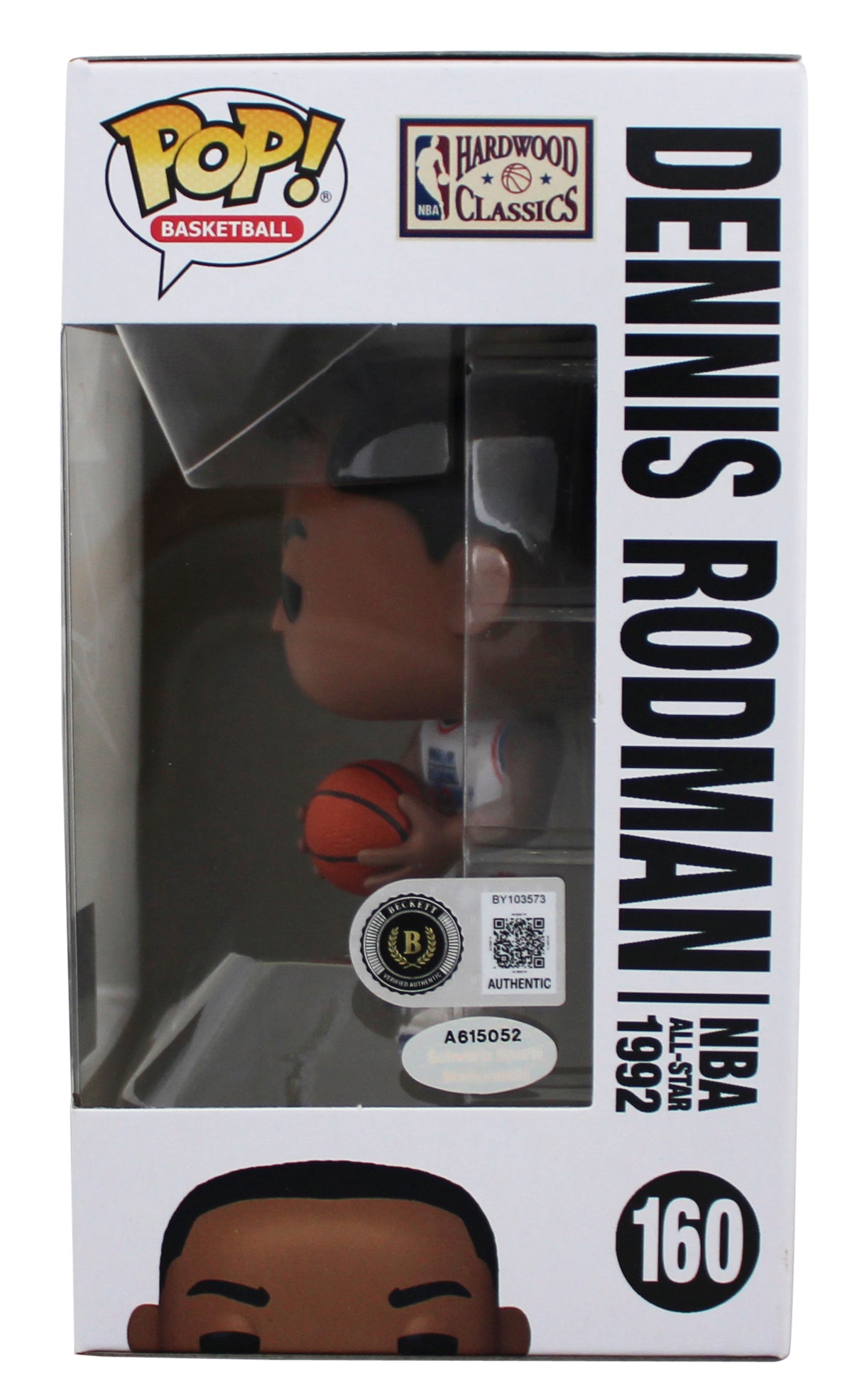 Bulls Dennis Rodman Authentic Signed #160 Funko Pop Vinyl Figure BAS #BY103573