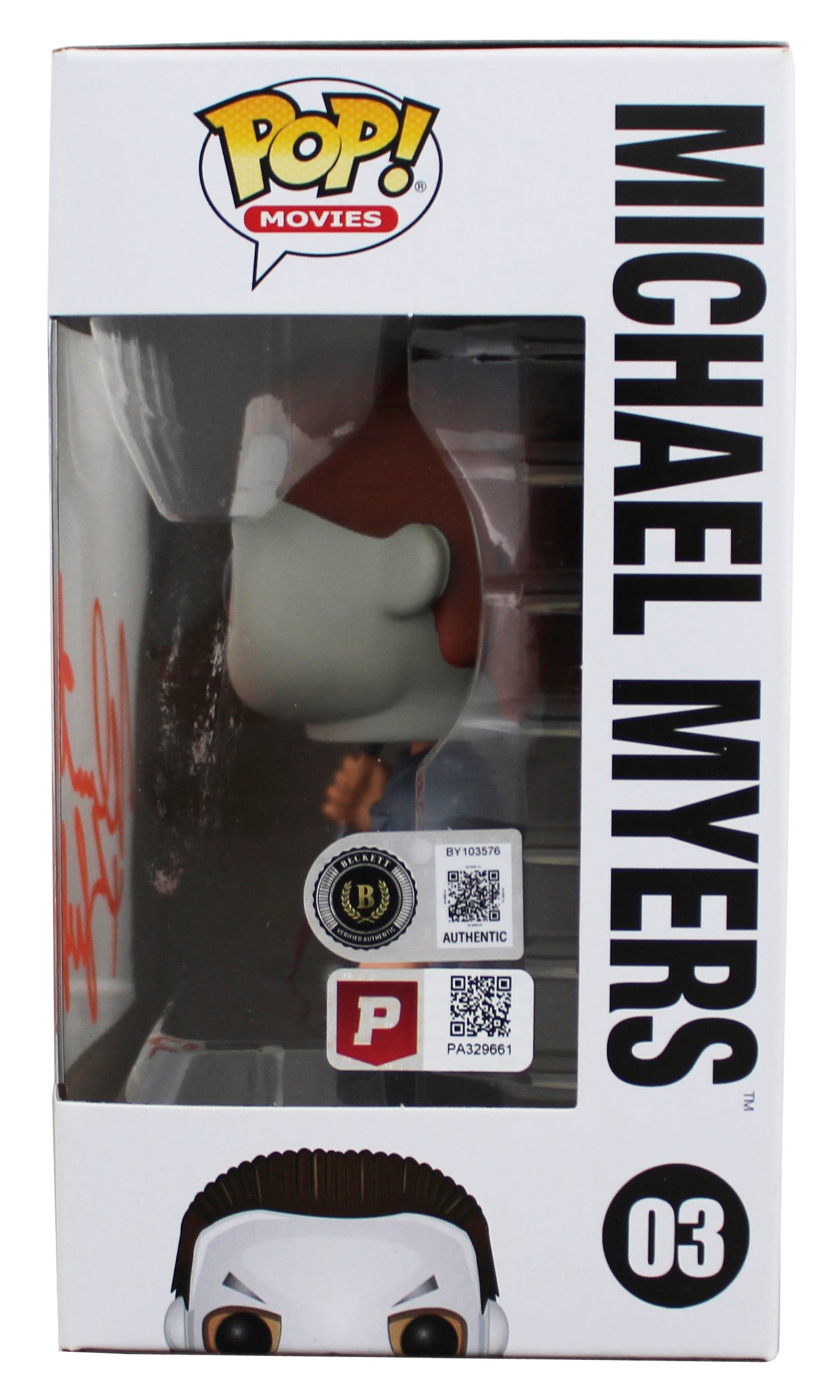 Nick Castle Halloween Signed Mike Myers #03 Funko Pop Vinyl Figure BAS #BY103576